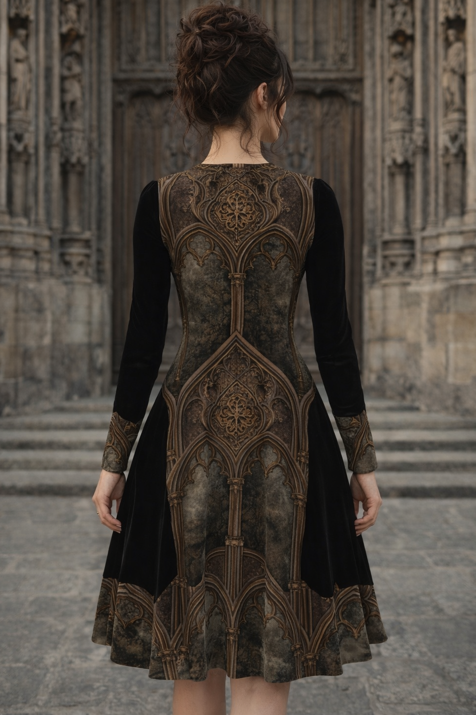 The Cathedral Night Midi Dress