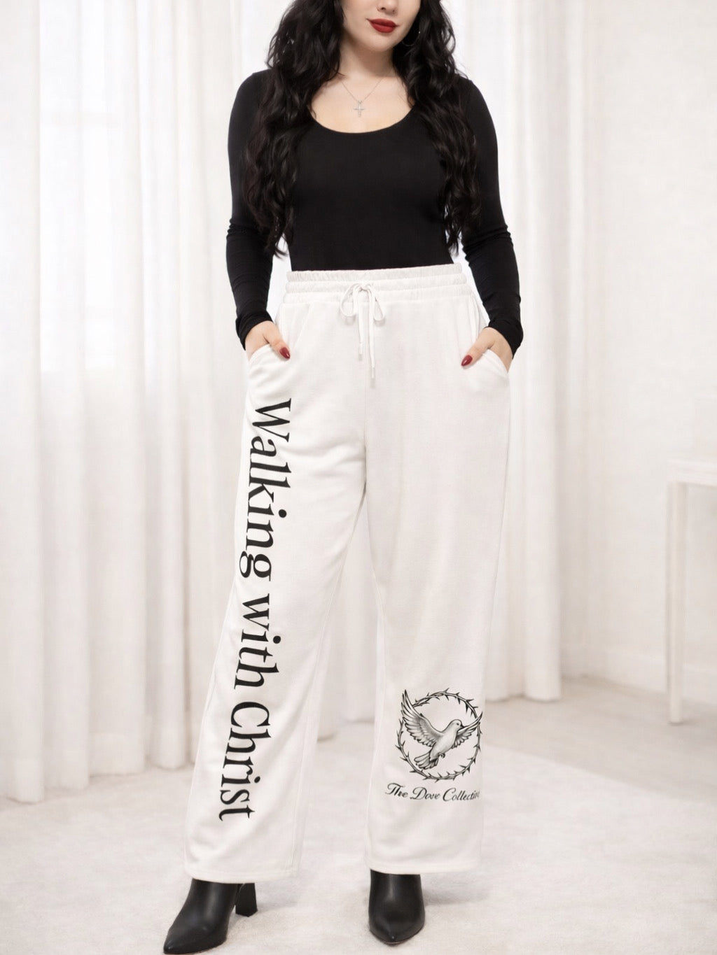 Walking with Christ Wide-leg joggers