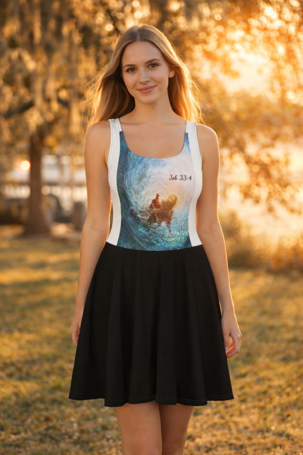 Breath of the Almighty Gives Me Life Skater Dress