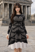 The Mourning Veil Midi Dress