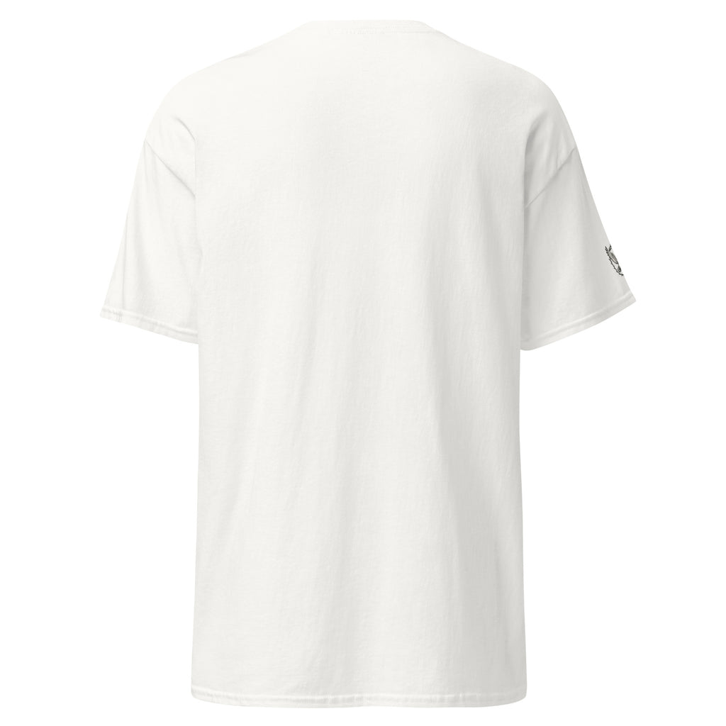 White t-shirt on a white background