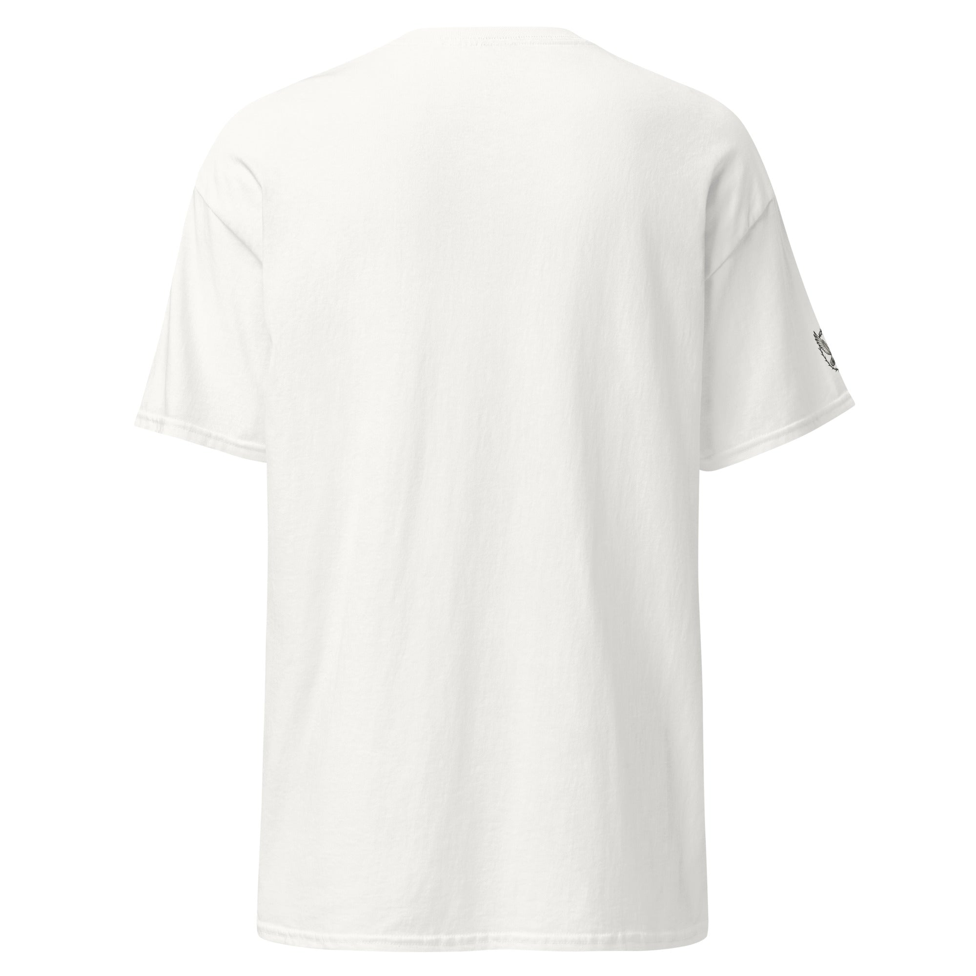White t-shirt on a white background