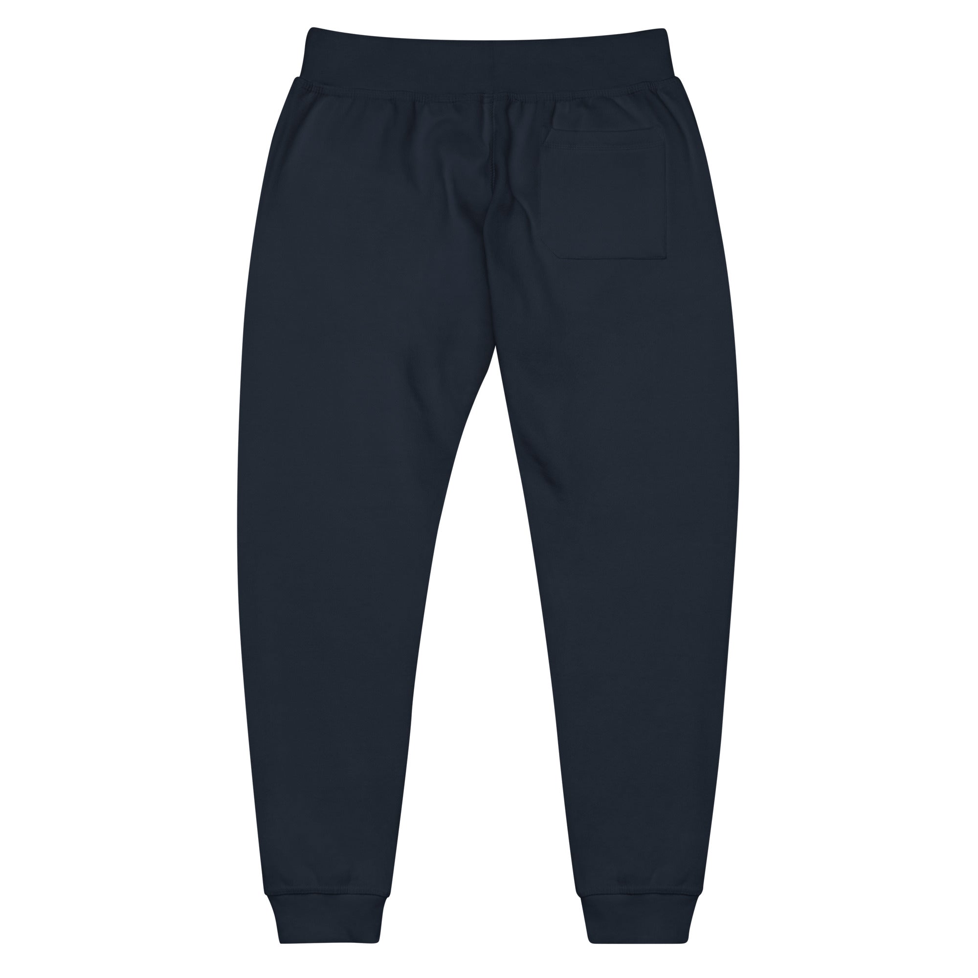 Black sweatpants on a white background